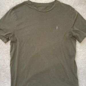 All Saints Green Short Sleeve Tee